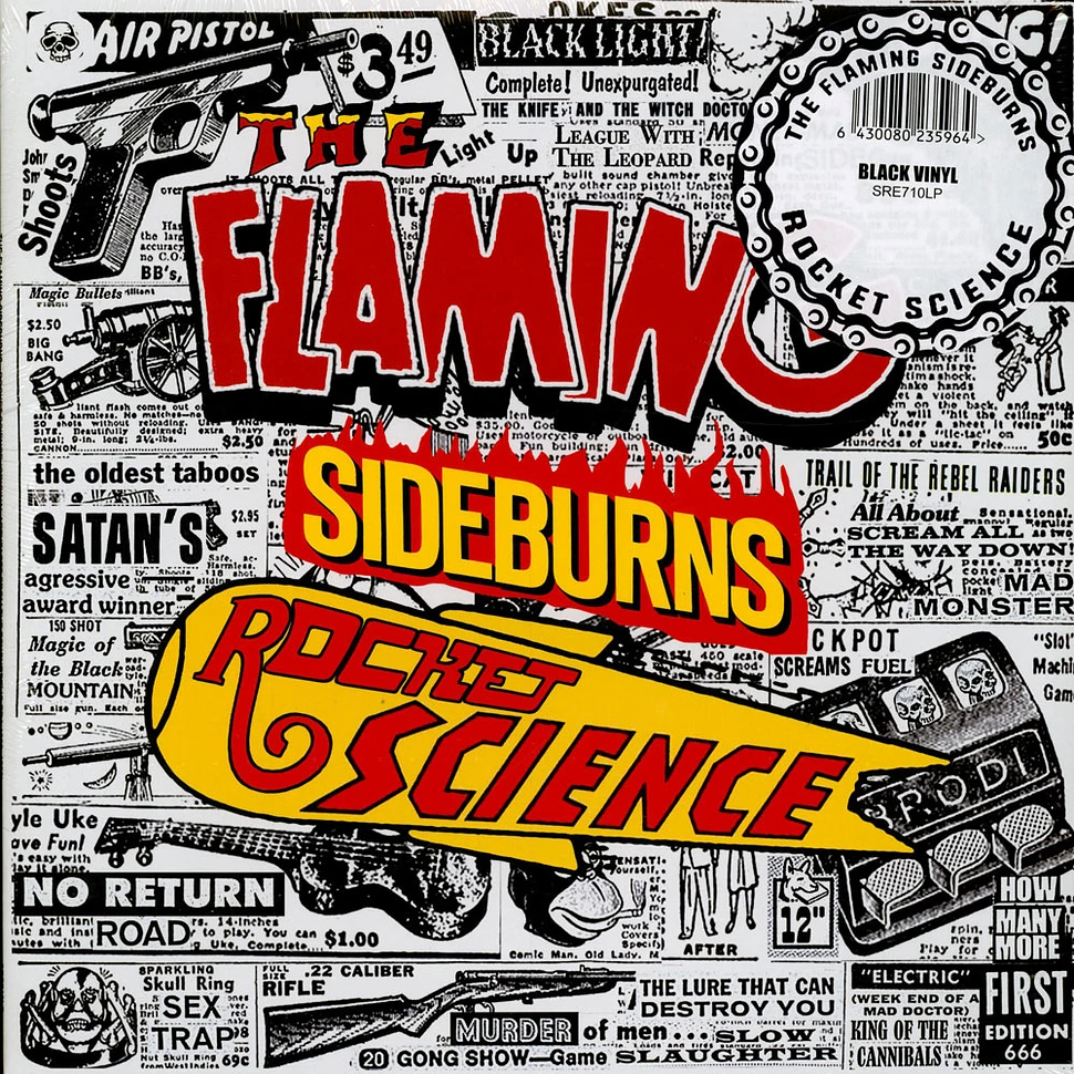 The Flaming Sideburns - Rocket Science: Original Artyfacts From The Psychedelic Era 1996-1999 Black Vinyl Edition