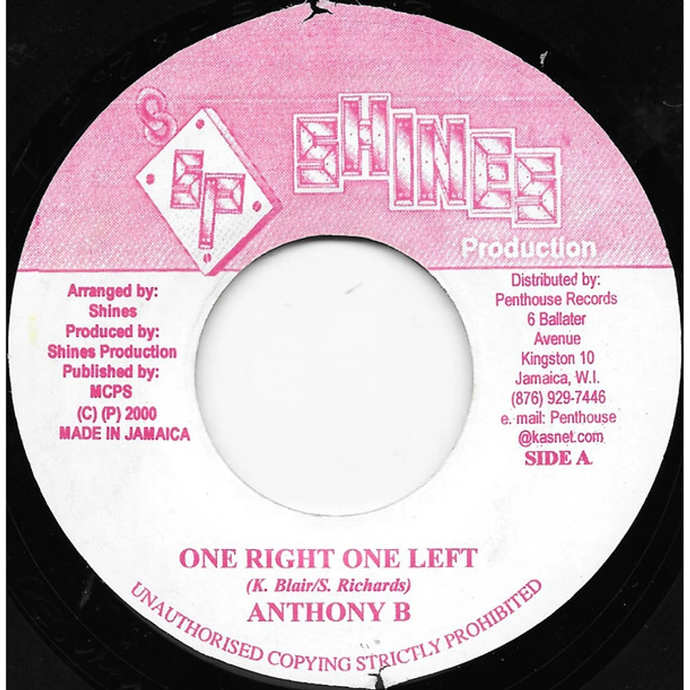 Anthony B / Natural Irie - One Right One Left / Kiss After Breakfast