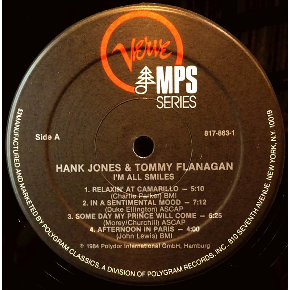 Hank Jones And Tommy Flanagan - I'm All Smiles