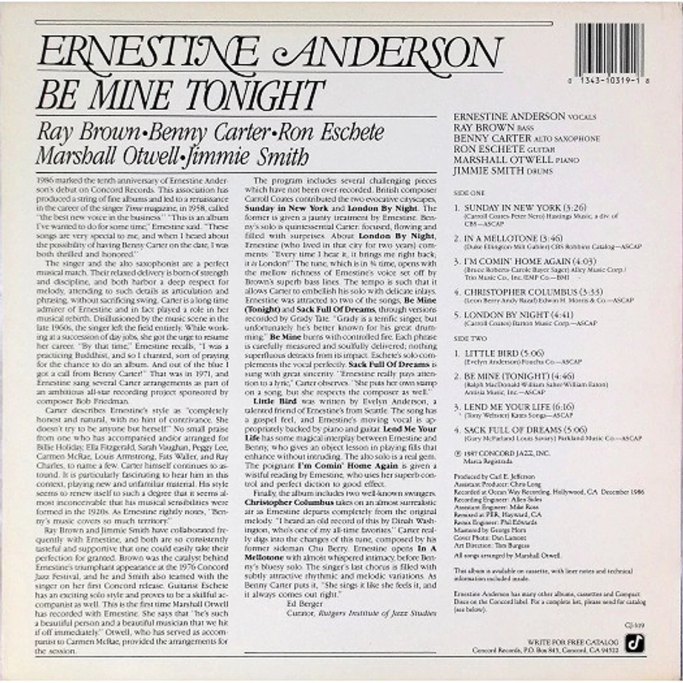 Ernestine Anderson - Be Mine Tonight