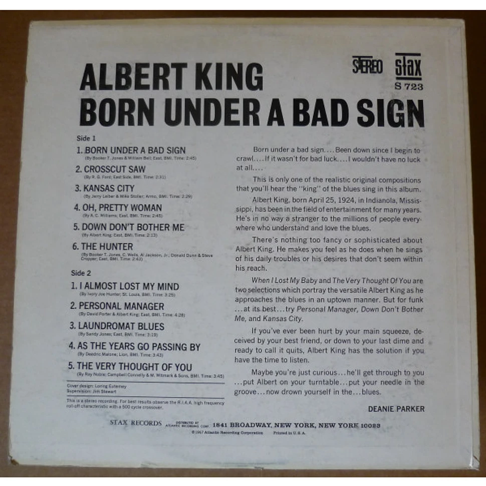 Albert King - Born Under A Bad Sign