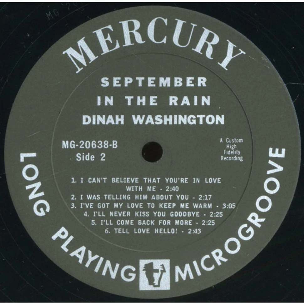 Dinah Washington - September In The Rain