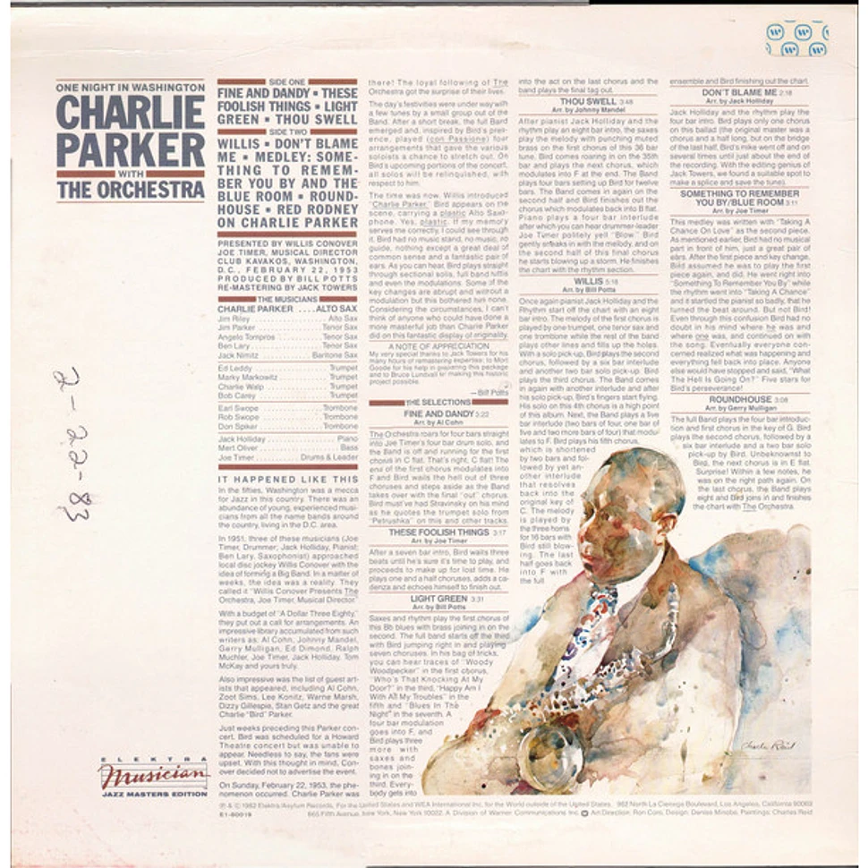 Charlie Parker With The Orchestra - One Night In Washington