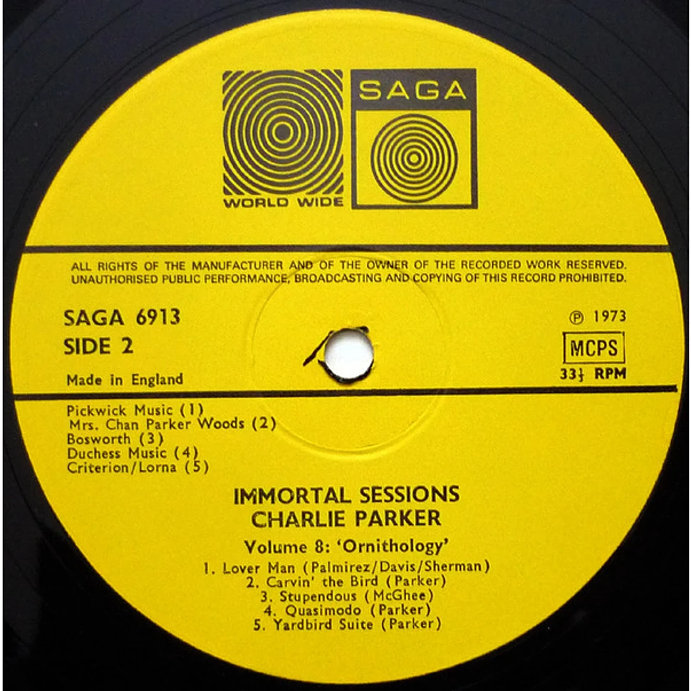 Charlie Parker - Volume 8 Ornithology