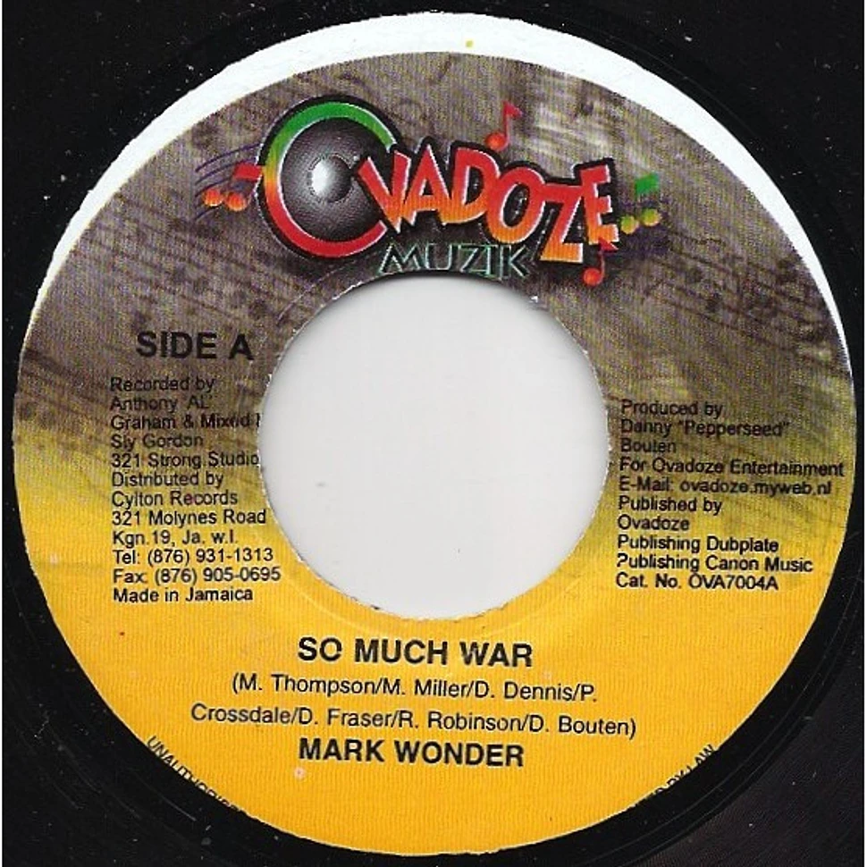 Mark Wonder - So Much War