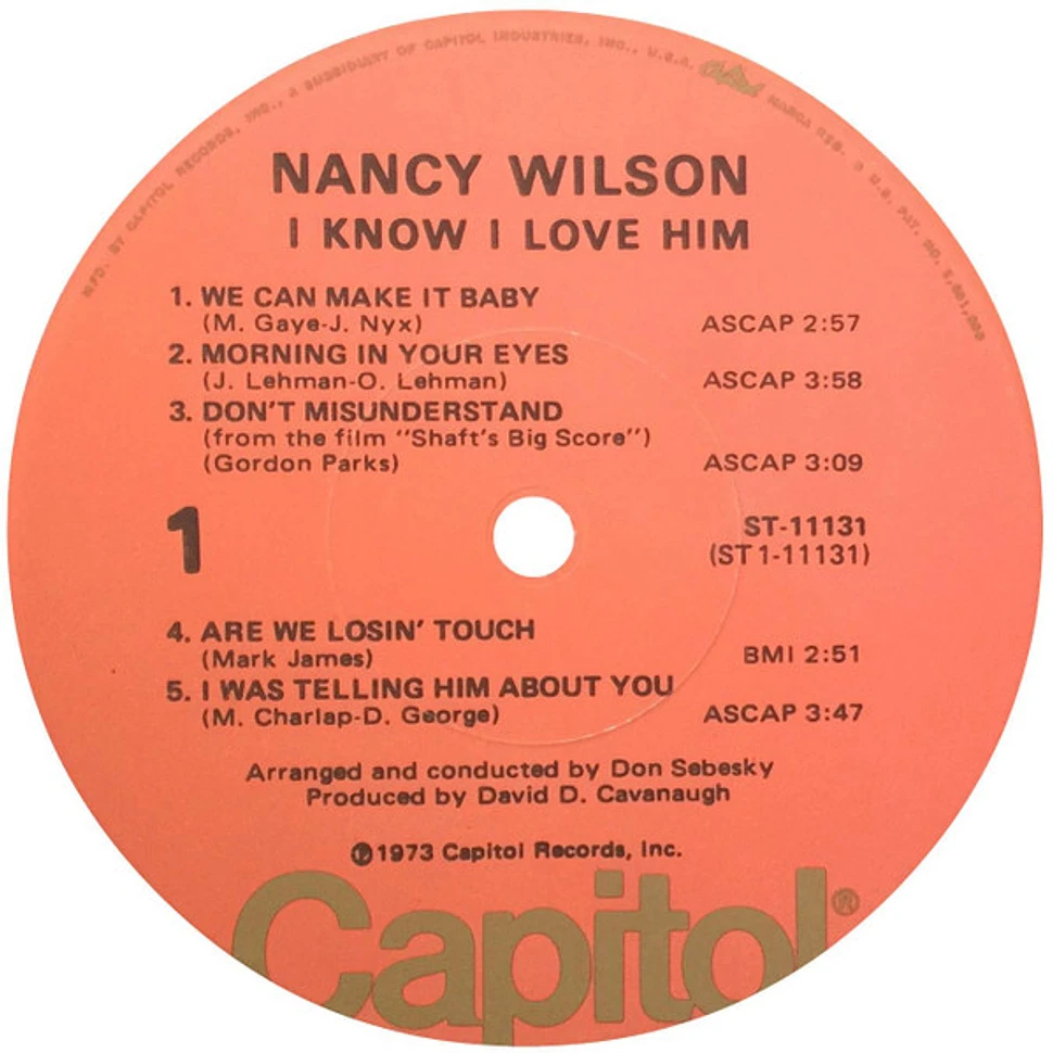 Nancy Wilson - I Know I Love Him