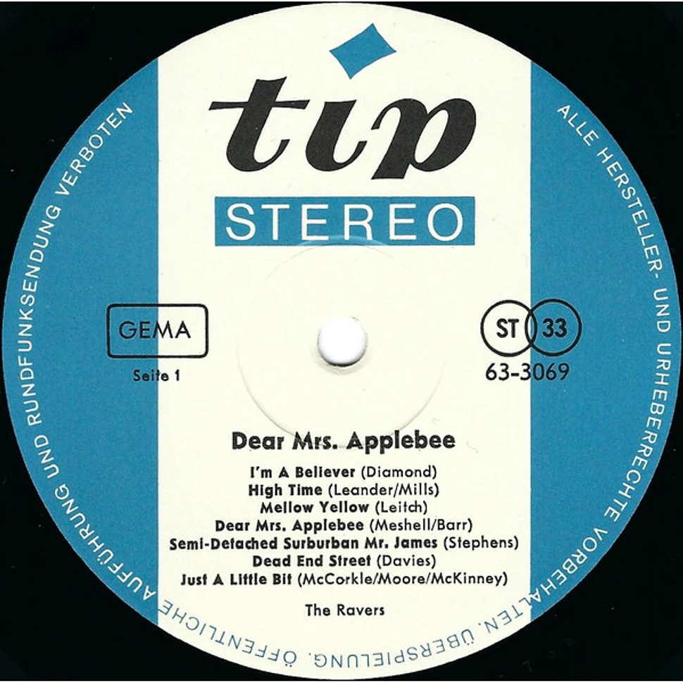 The Ravers - Dear Mrs. Applebee