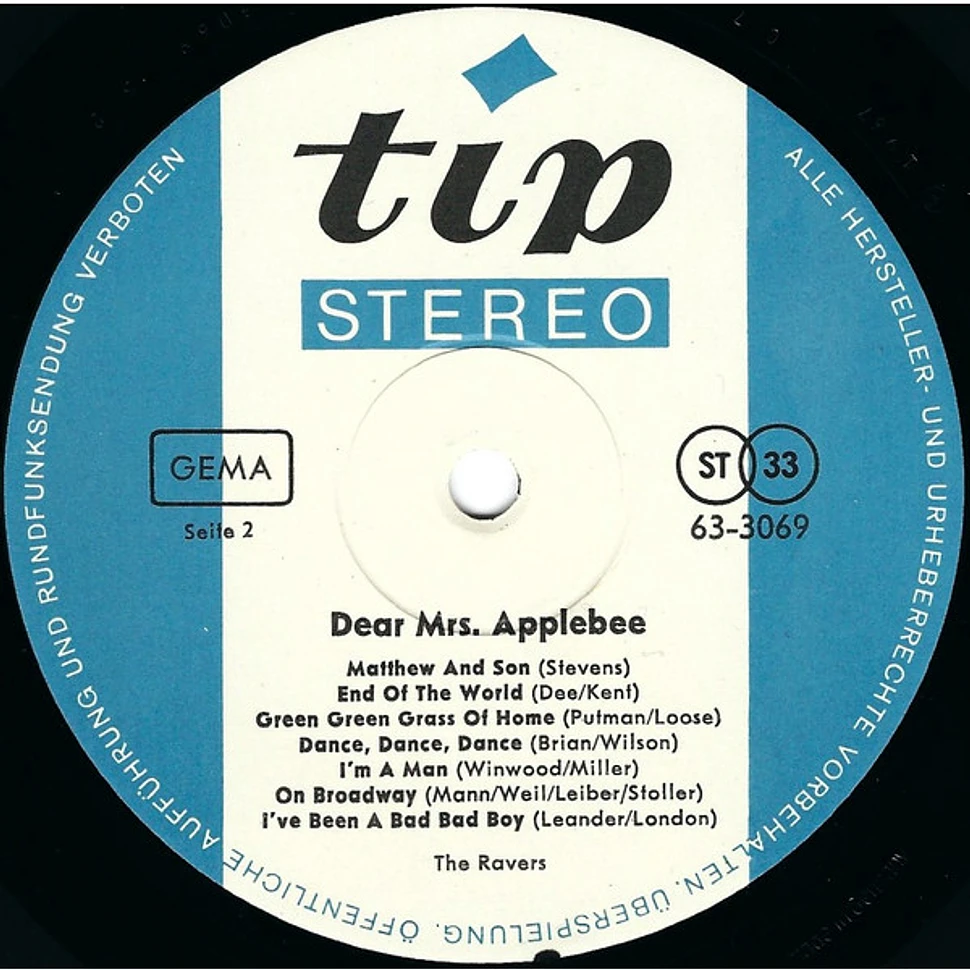 The Ravers - Dear Mrs. Applebee