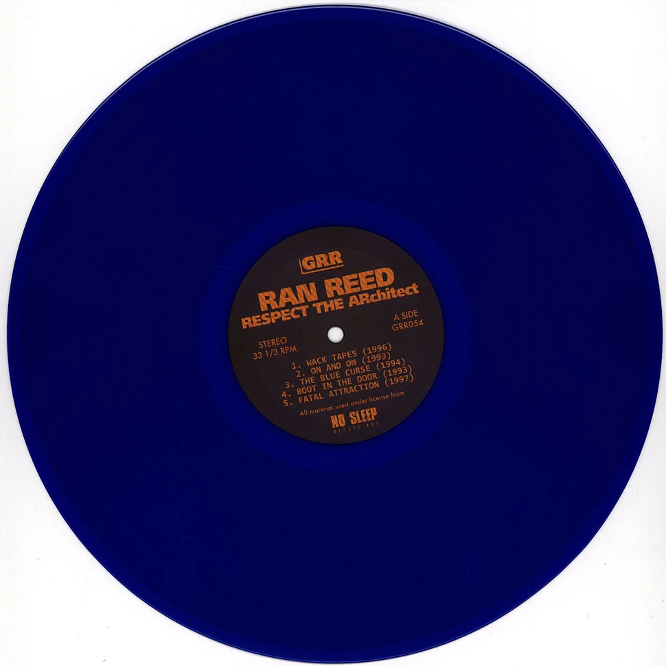 Ran Reed - Respect The Architect (1992-1998) Clear Blue / Clear Orange Vinyl Edition