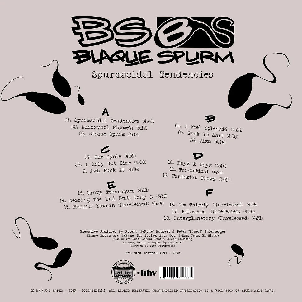 Blaque Spurm - Spurmacidal Tendencies
