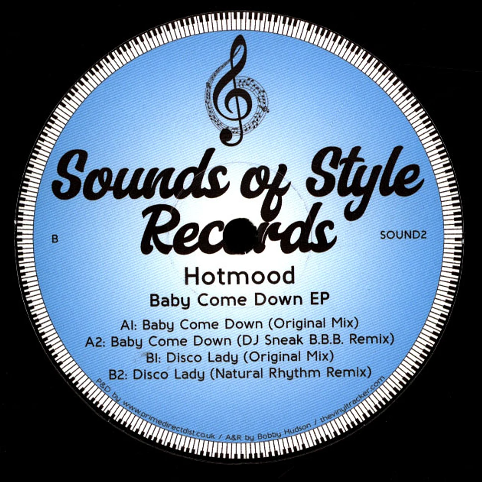 Hotmood - Baby Come Down EP