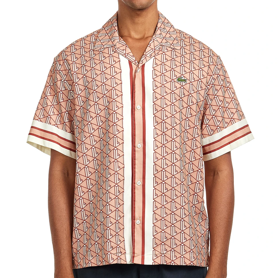 Lacoste - Short Sleeved Monogram Print Shirt