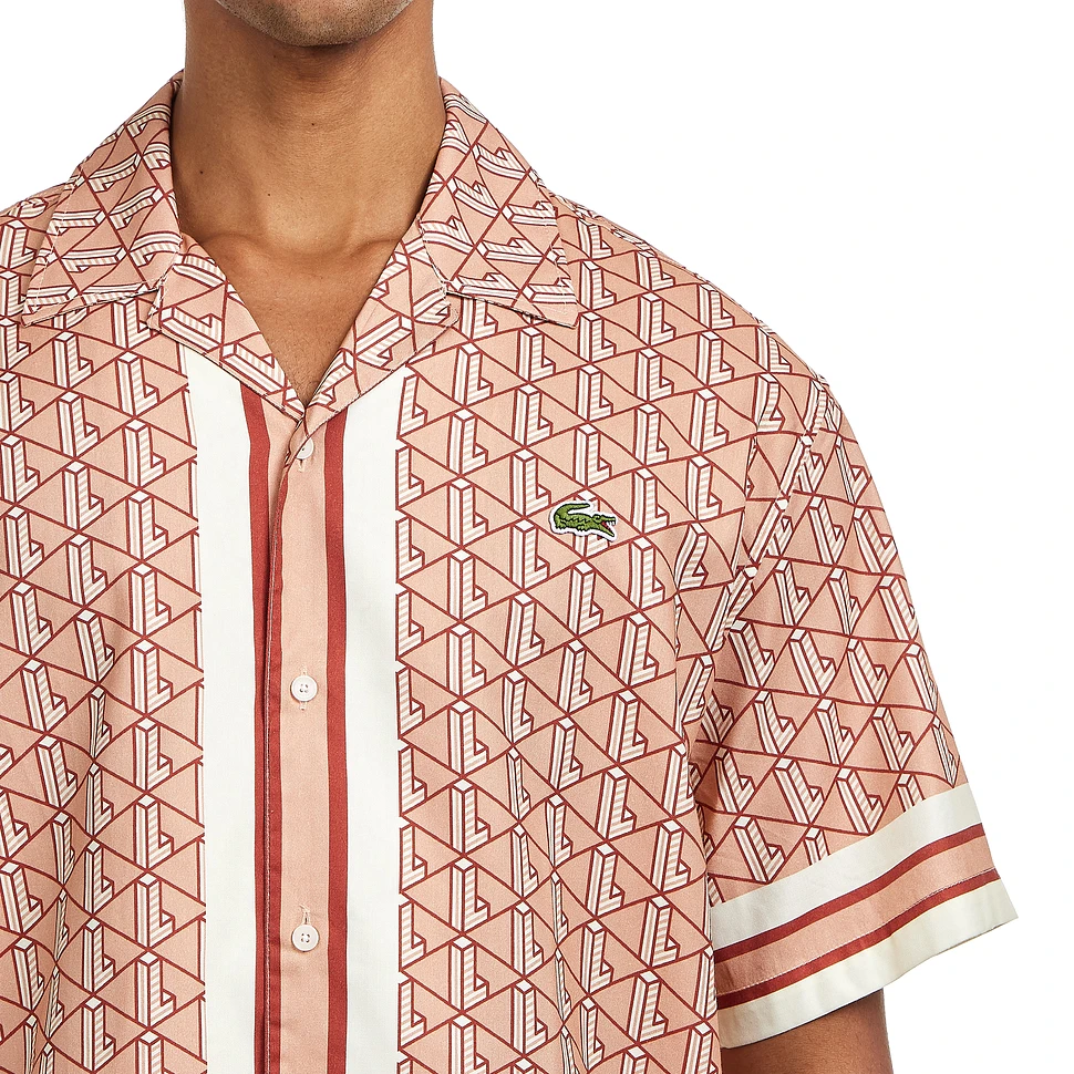 Lacoste - Short Sleeved Monogram Print Shirt