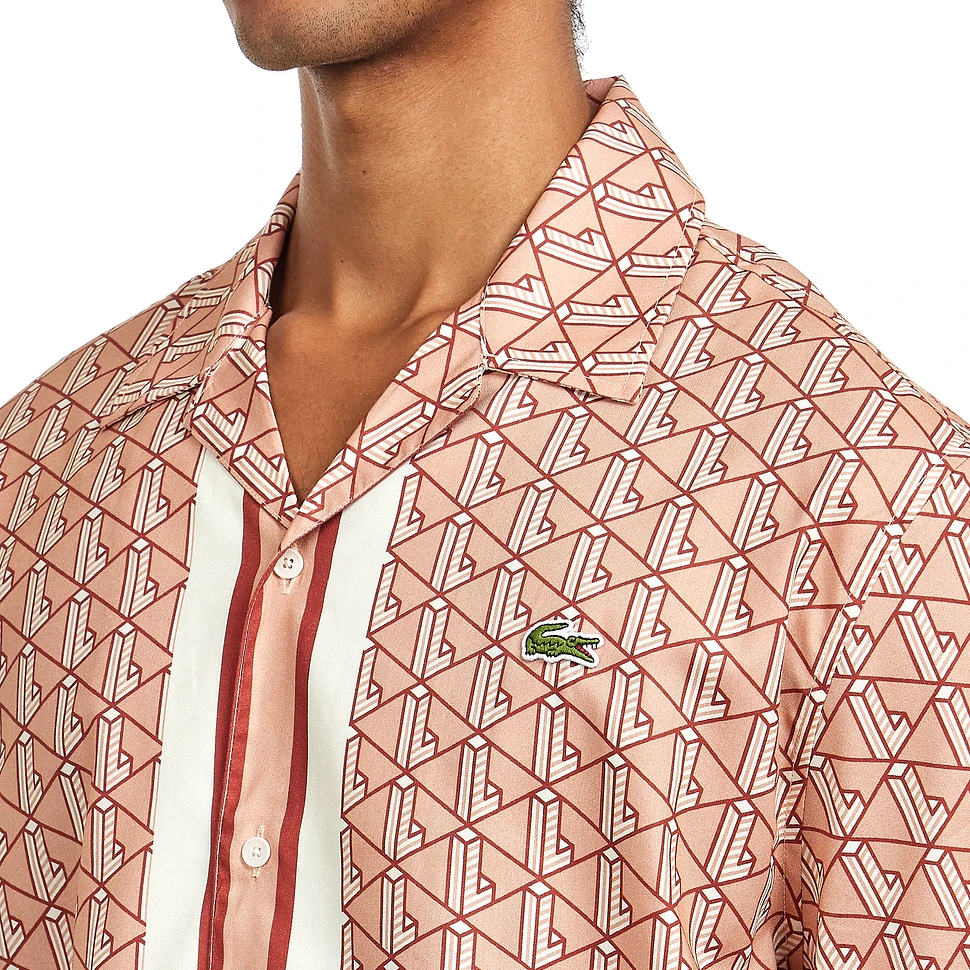 Lacoste - Short Sleeved Monogram Print Shirt