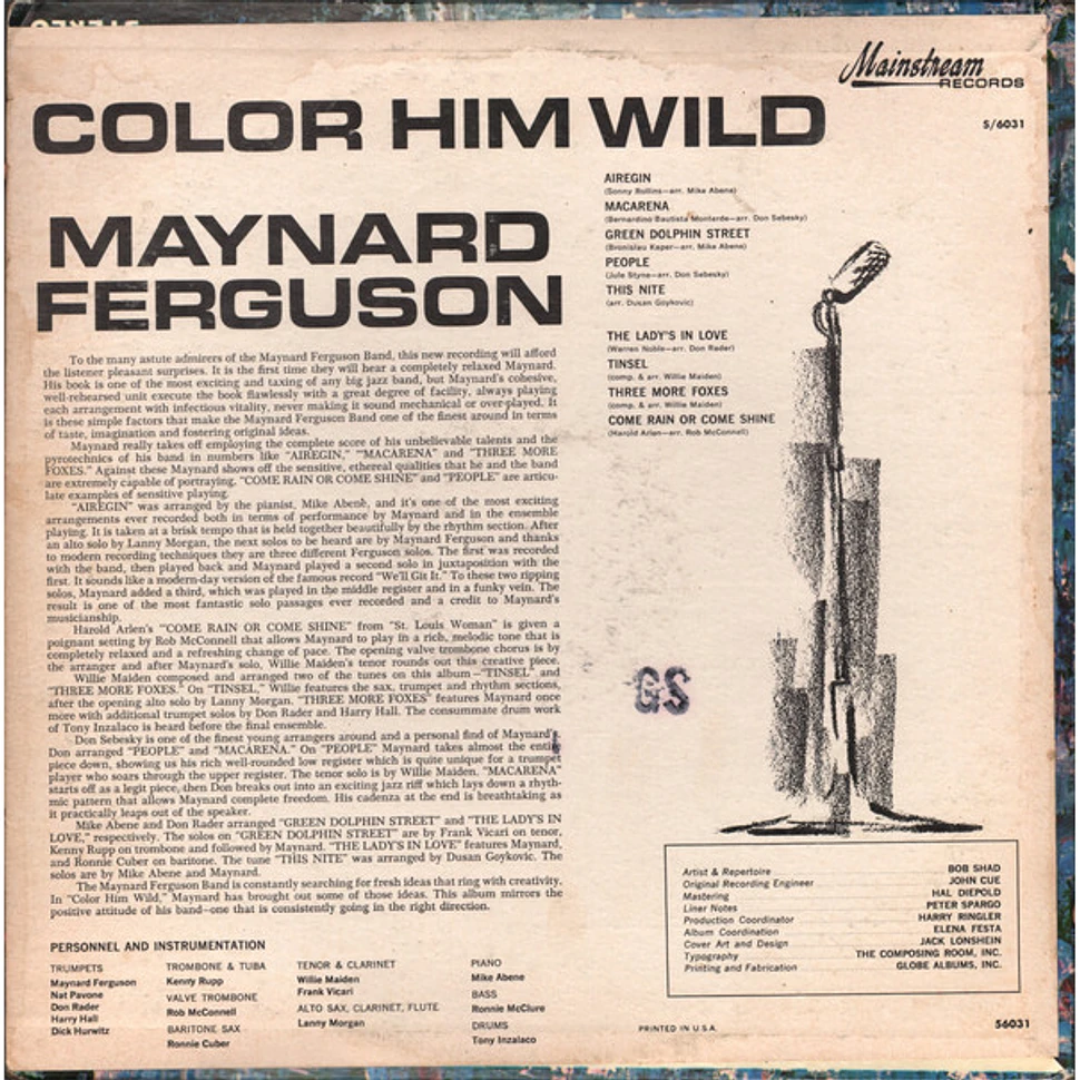 Maynard Ferguson - Color Him Wild