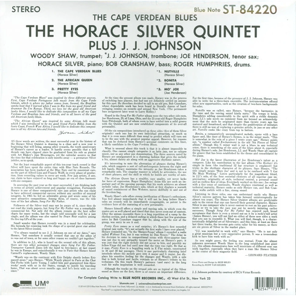 The Horace Silver Quintet Plus J.J. Johnson - The Cape Verdean Blues