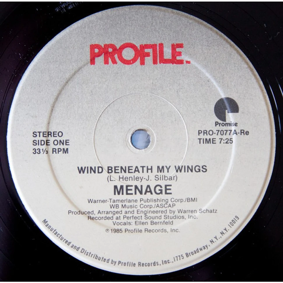 Ménage - Wind Beneath My Wings