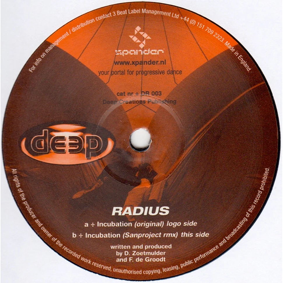 Radius - Incubation