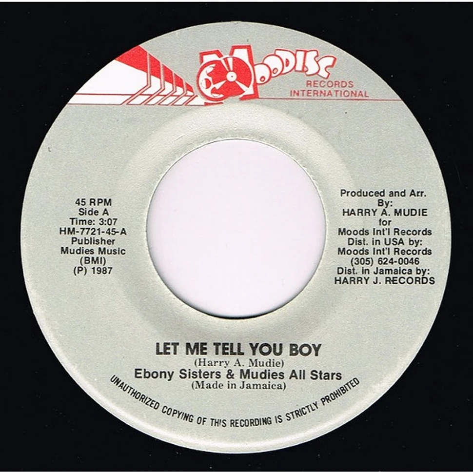 The Ebony Sisters & Mudies All Stars - Let Me Tell You Boy