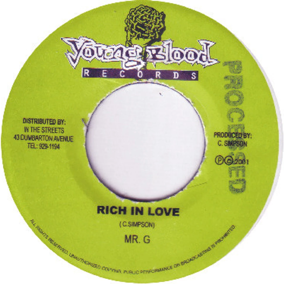 Mr. G - Rich In Love / War War