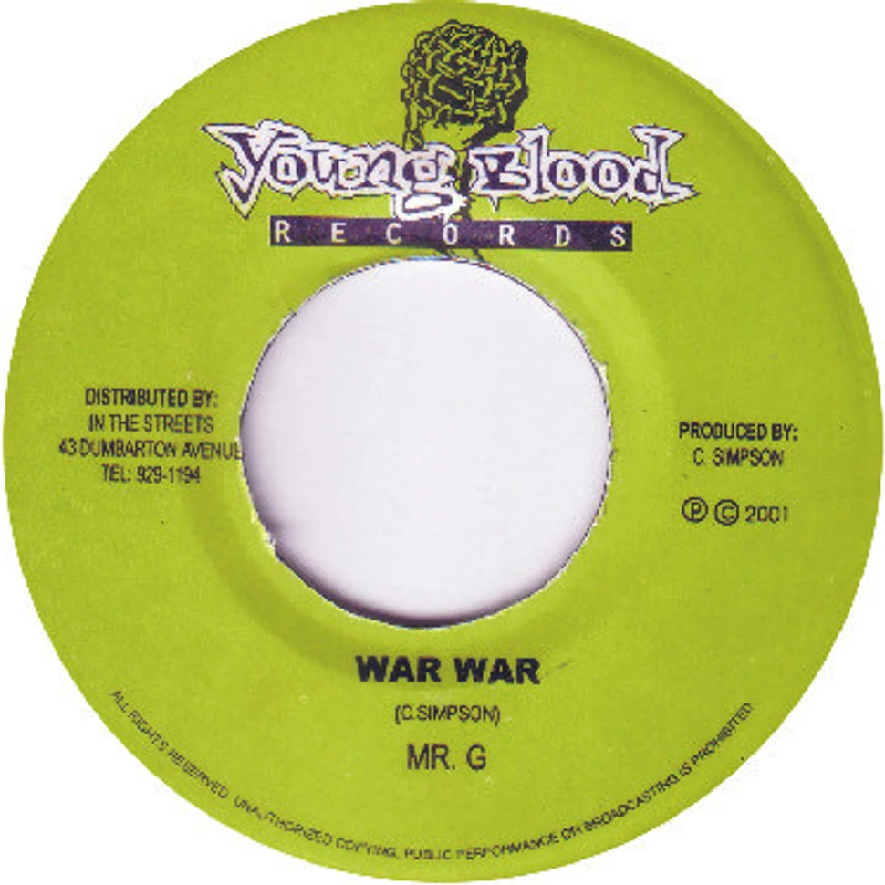 Mr. G - Rich In Love / War War