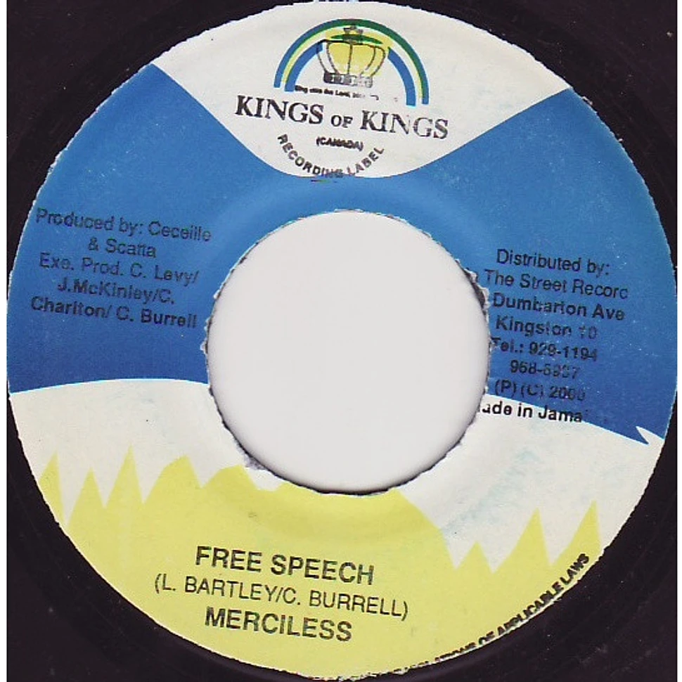 Merciless / Danny English - Free Speech / One English