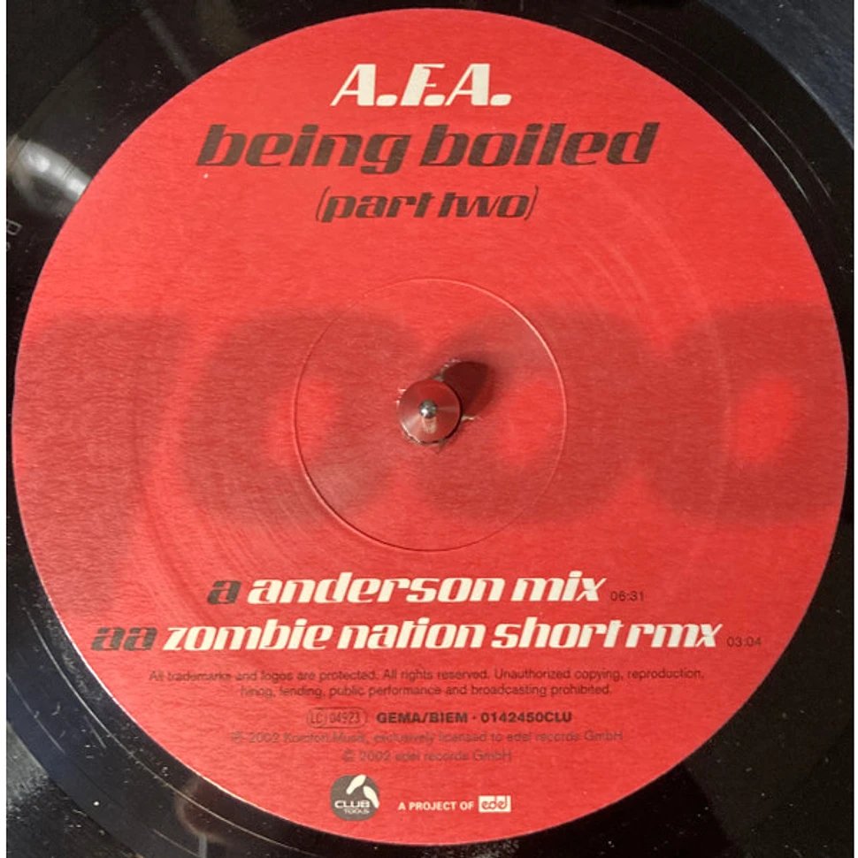 A.F.A. - Being Boiled (Part Two)