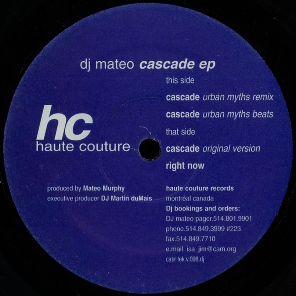 DJ Mateo - Cascade EP