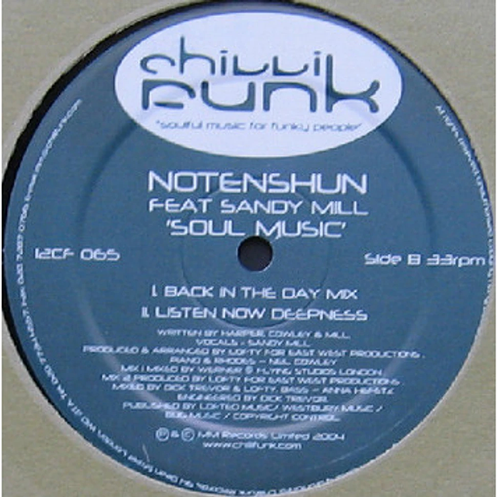 No Tenshun Feat Sandy Mill - Soul Music