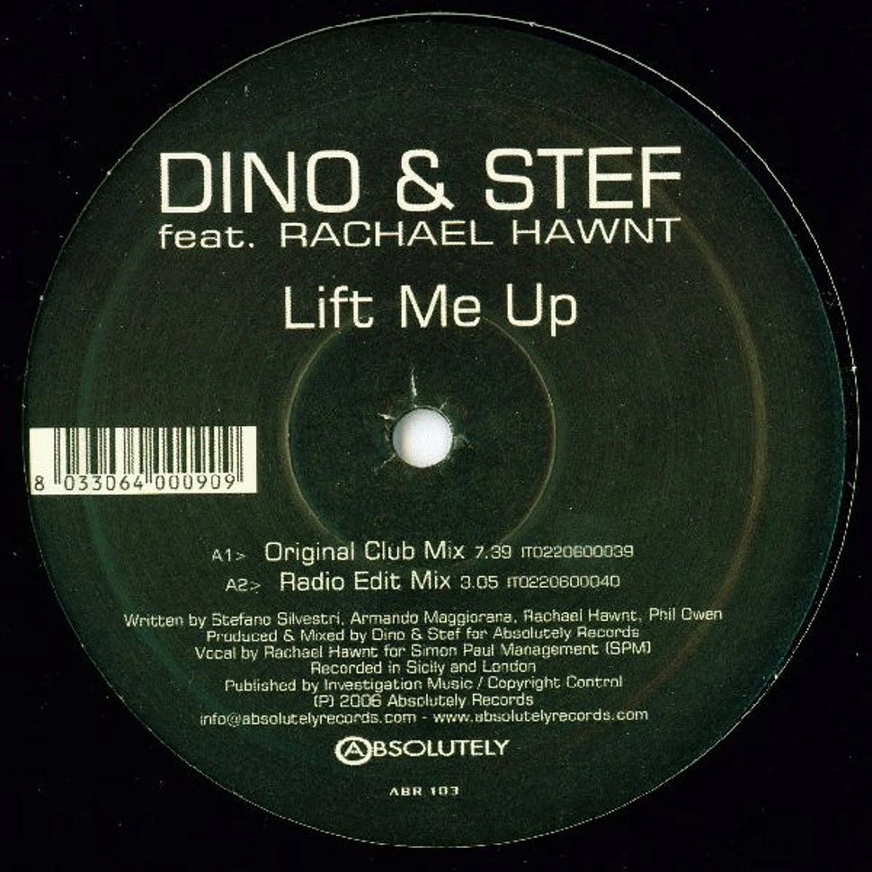 Dino & Stef Feat. Rachael Hawnt - Lift Me Up