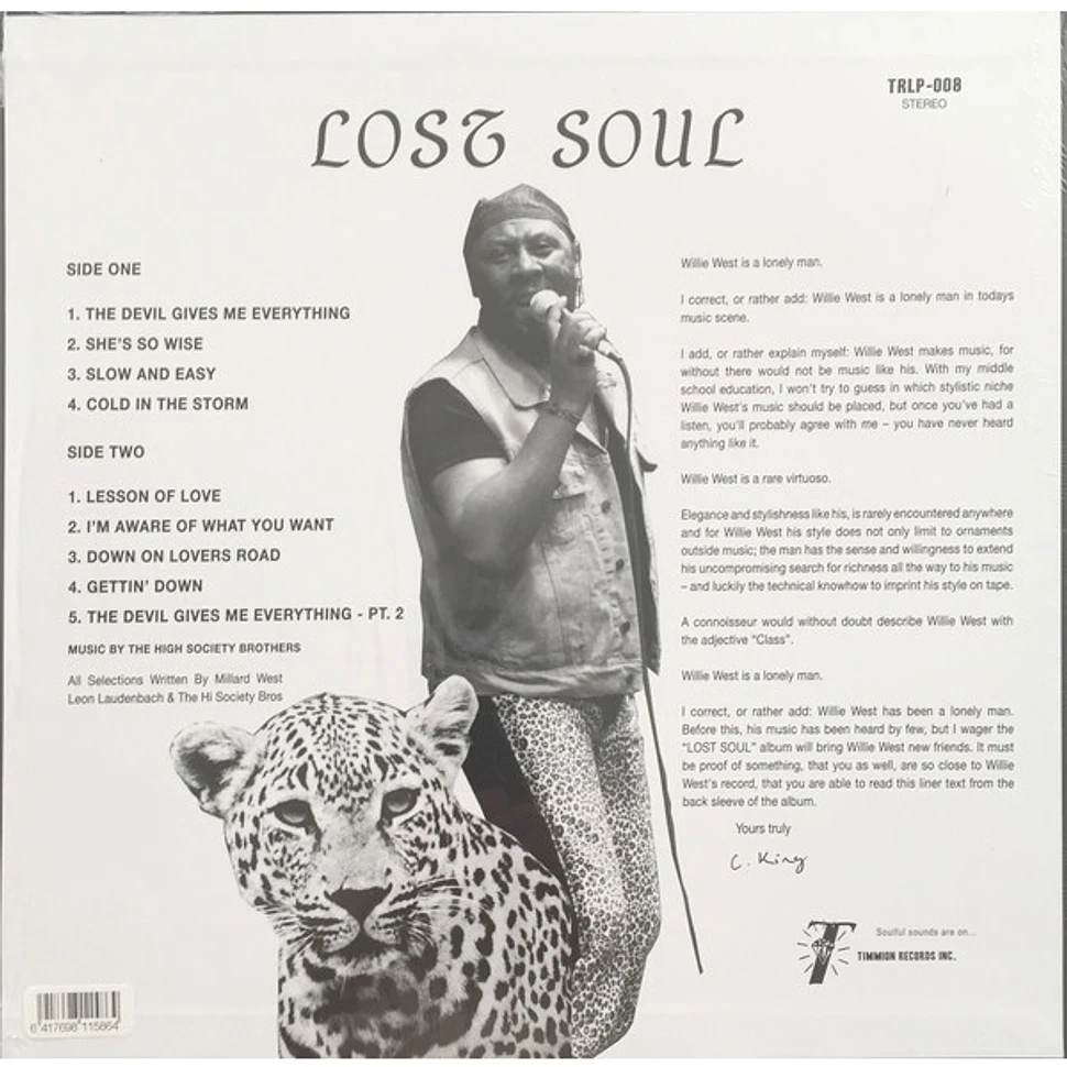 Willie West - Lost Soul