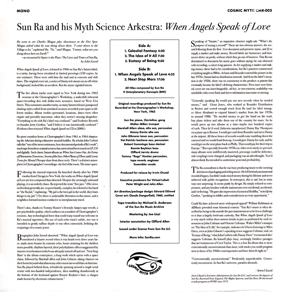 Sun Ra & His Myth Science Arkestra - When Angels Speak Of Love