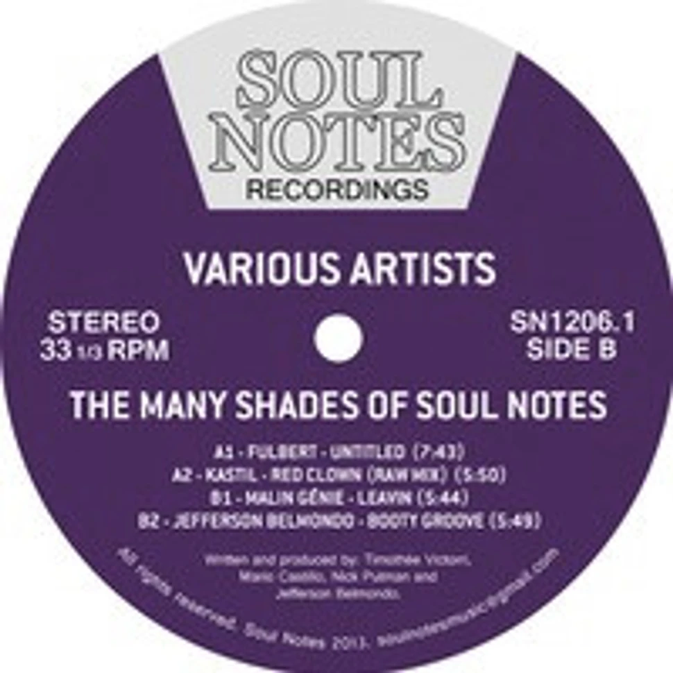 V.A. - The Many Shades Of Soul Notes Volume One