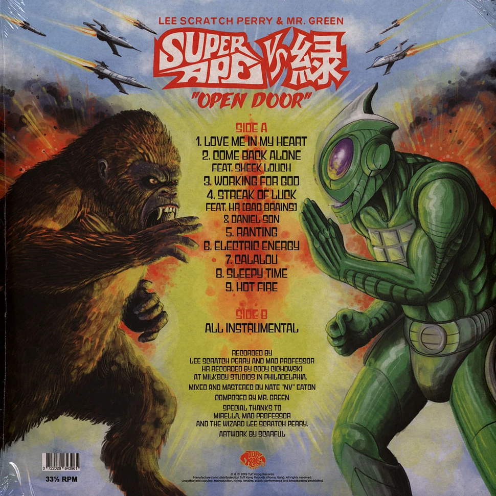 Lee Perry & Mr. Green - Super Ape Vs. Mr. Green: Open Door Blue Vinyl Edition