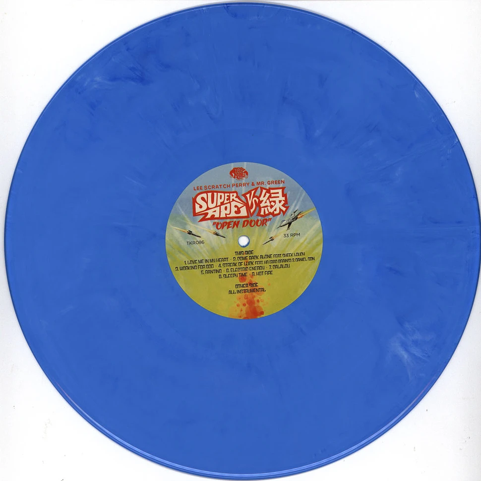 Lee Perry & Mr. Green - Super Ape Vs. Mr. Green: Open Door Blue Vinyl Edition