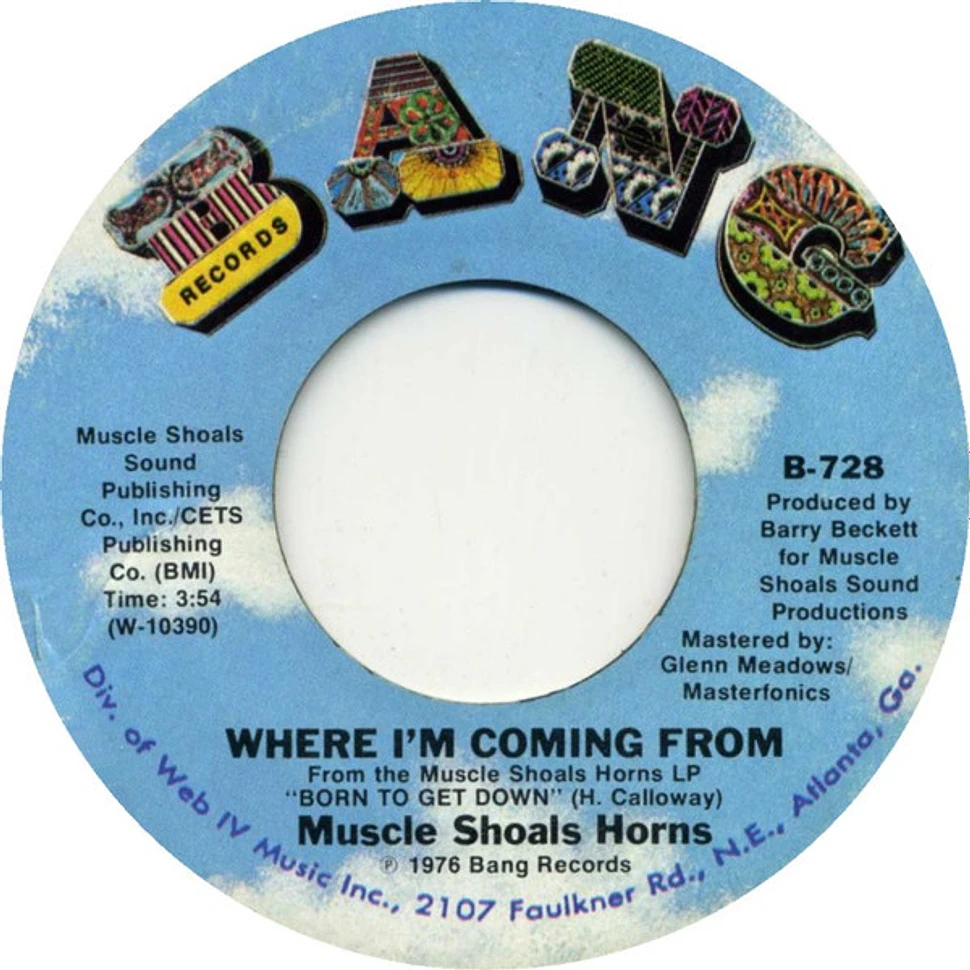 Muscle Shoals Horns - Bump De Bump Yo Boodie / Where I'm Coming From