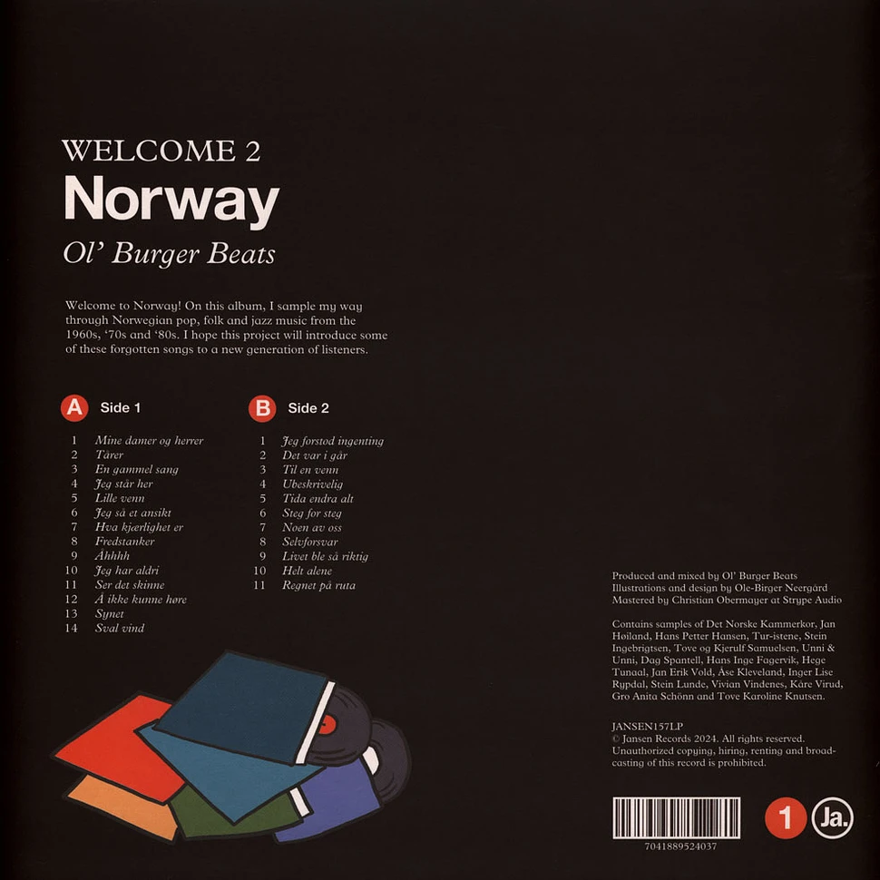 Ol' Burger Beats - Welcome To Norway Black Vinyl Edition