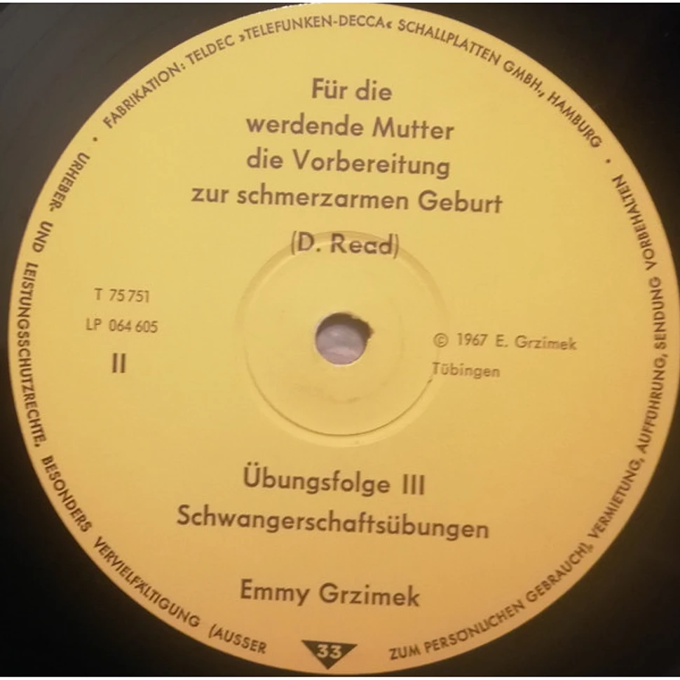 Emmy Grzimek - Für Die Werdende Mutter (Die Vorbereitung Zur Schmerzarmen Geburt)