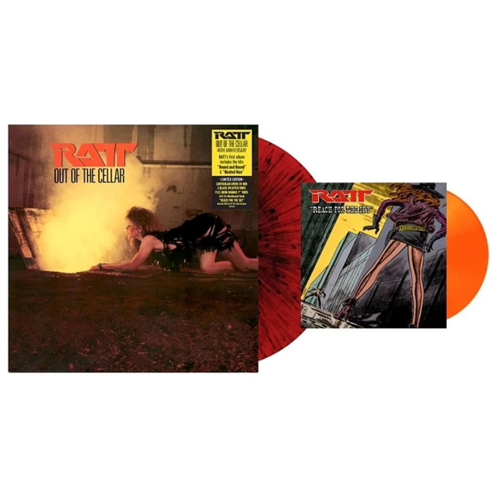 Ratt - Out Of The Cellar 40th Anniversary Red & Black Splatter Vinyl Edition