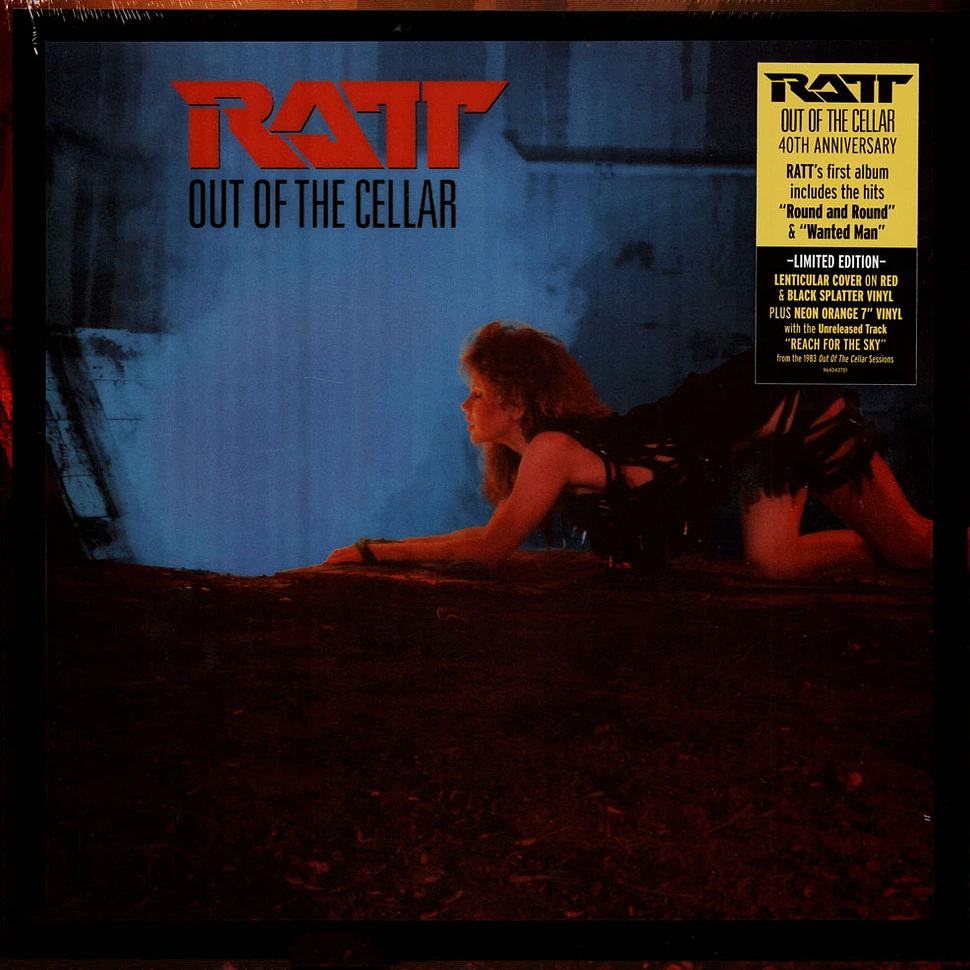 Ratt - Out Of The Cellar 40th Anniversary Red & Black Splatter Vinyl Edition