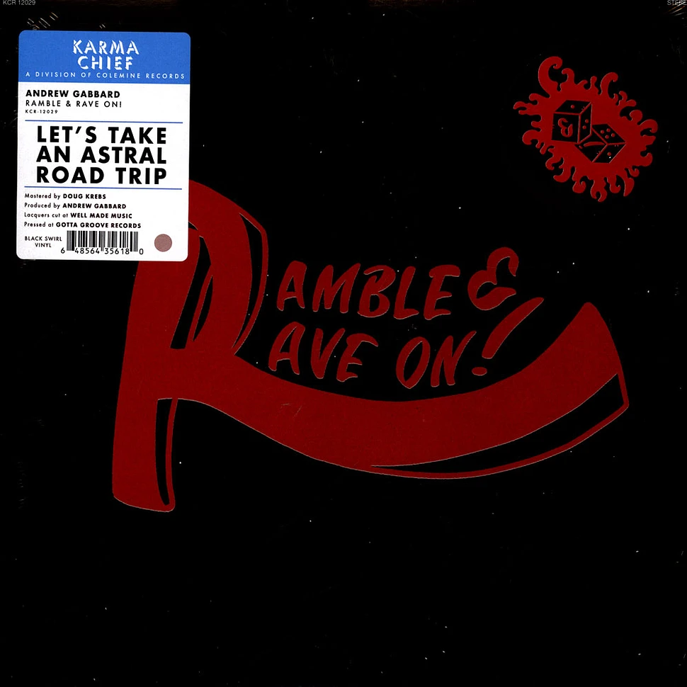 Andrew Gabbard - Ramble & Rave On! Clear w/ Black Swirl Vinyl Edition