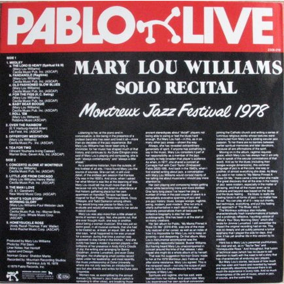 Mary Lou Williams - Solo Recital Montreux Jazz Festival 1978