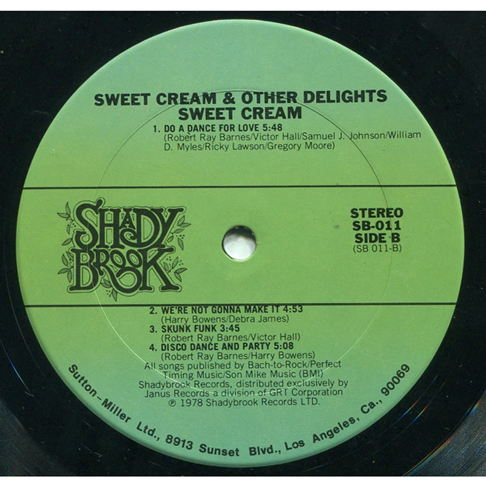 Sweet Cream - Sweet Cream & Other Delights