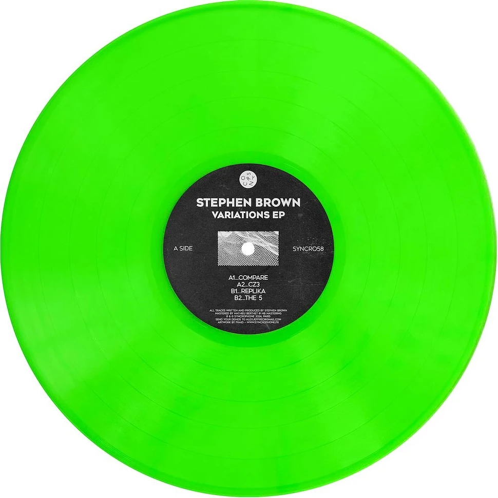 Stephen Brown - Variations Ep Green Vinyl Edtion