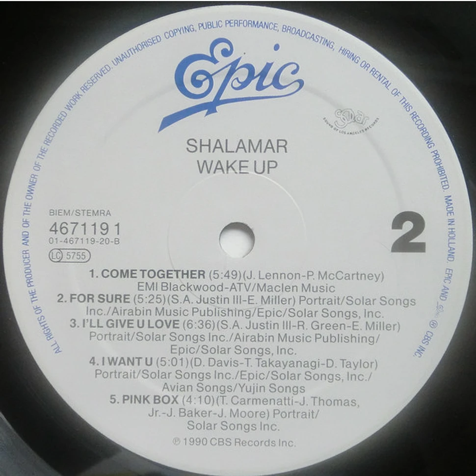 Shalamar - Wake Up