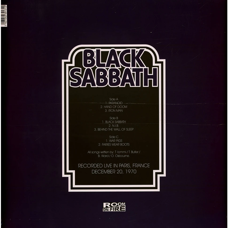 Black Sabbath - Live In Paris 1970