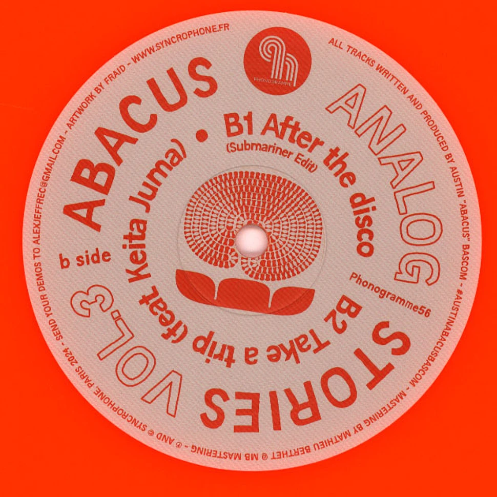 Abacus - Analog Stories Volume 3 Orange Vinyl Edtion