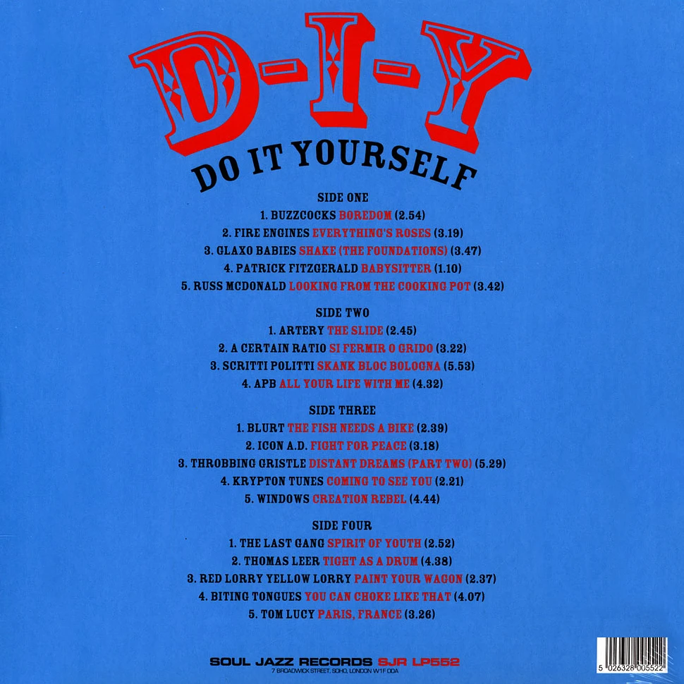 Soul Jazz Records presents - D-I-Y: Do It Yourself Orange Vinyl Edition