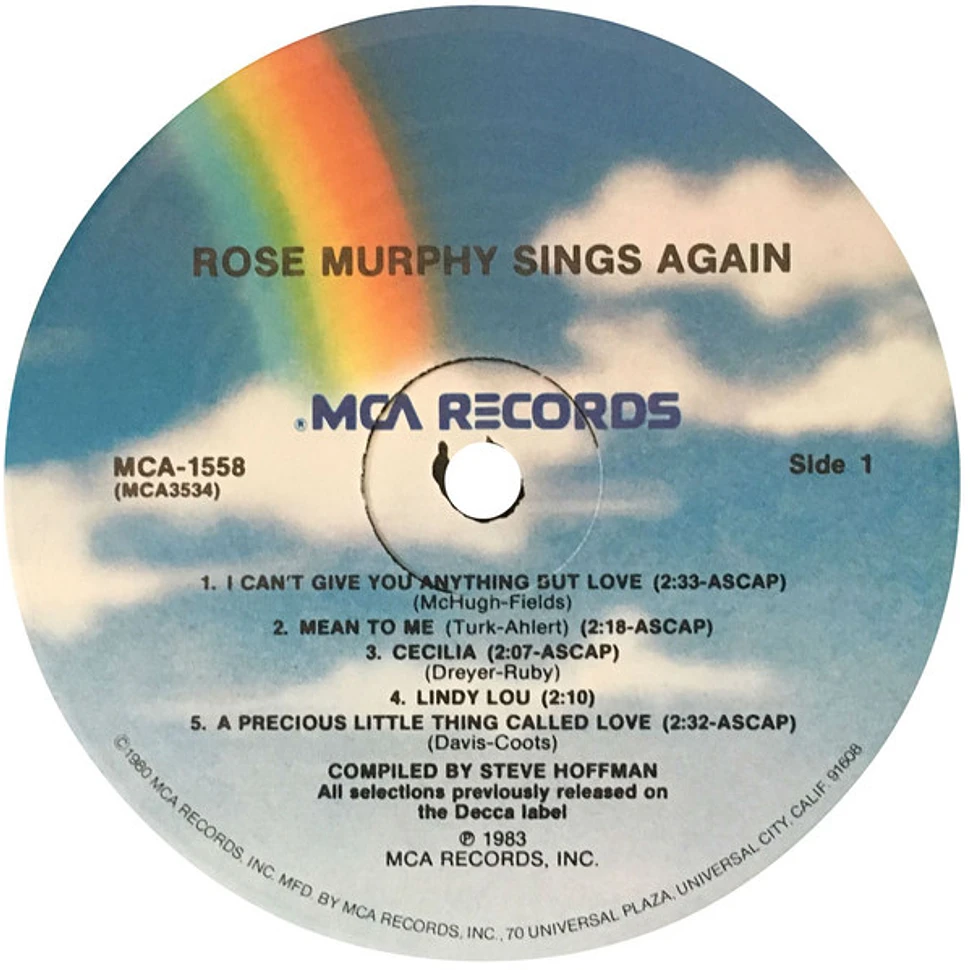 Rose Murphy - Sings Again