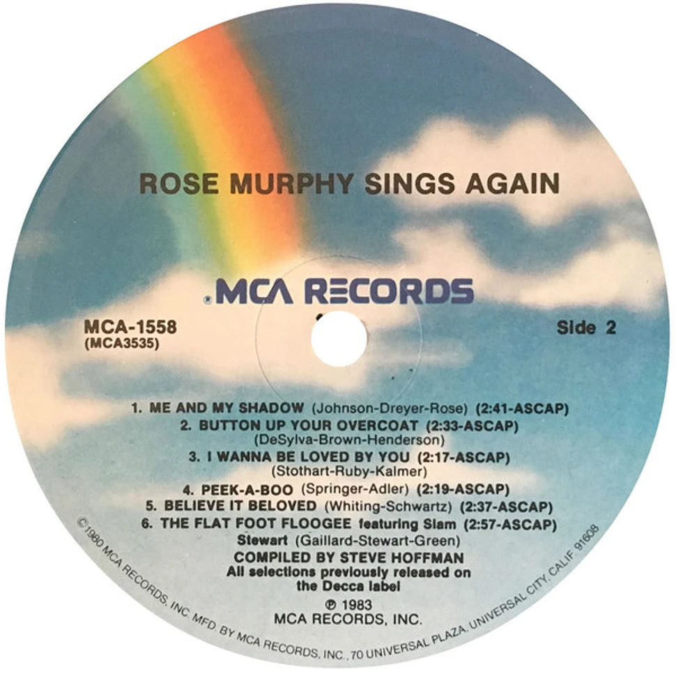 Rose Murphy - Sings Again